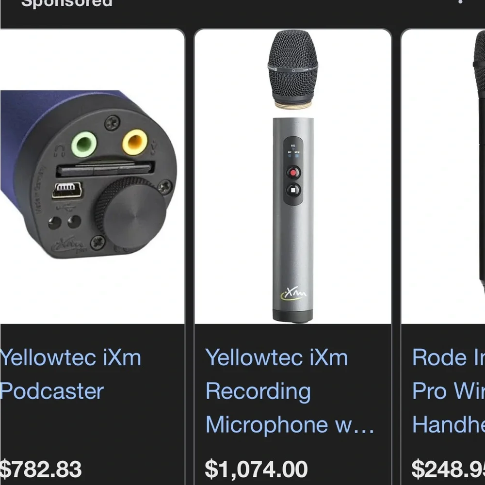 Wireless Gray Microphone
